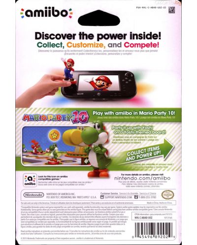 Nintendo Amiibo фигура - Yoshi [Super Mario Колекция] (Wii U) - 4